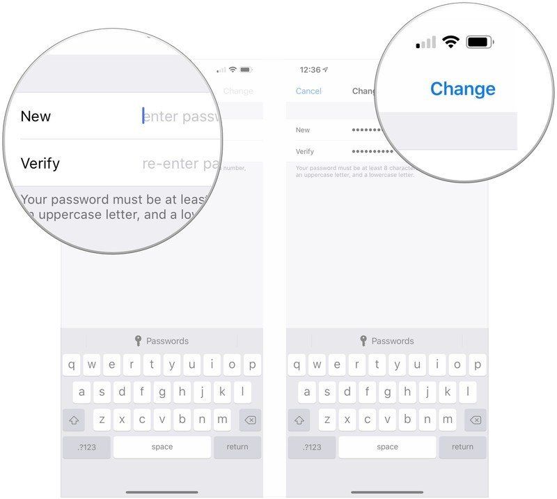 Введите новый пароль, нажмите &laquo;Изменить&raquo;